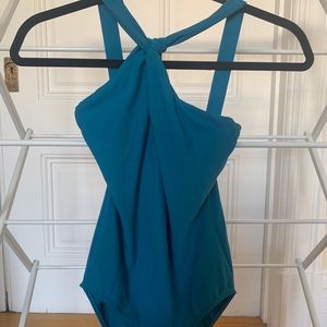 ELEVE high twisted neck leotard